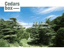 Tablet Screenshot of cedarsbox.com